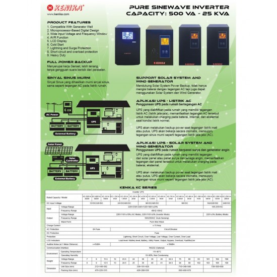 Kenika UPS KC-1000 VA