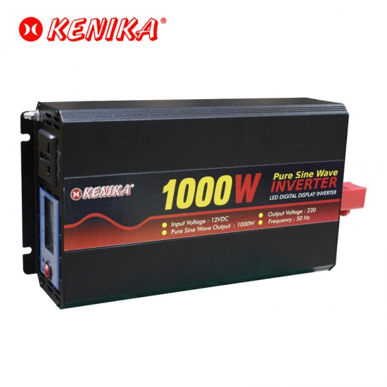 Kenika PSWD 1000-12 Power Inverter 12DC to 220V AC 1000W Pure Sine Wave